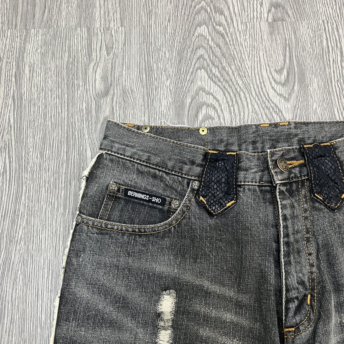 14th Addiction Bernings Sho - Phython Hybrid Flare Jeans Lgb Style Size US 27 - 8 Thumbnail