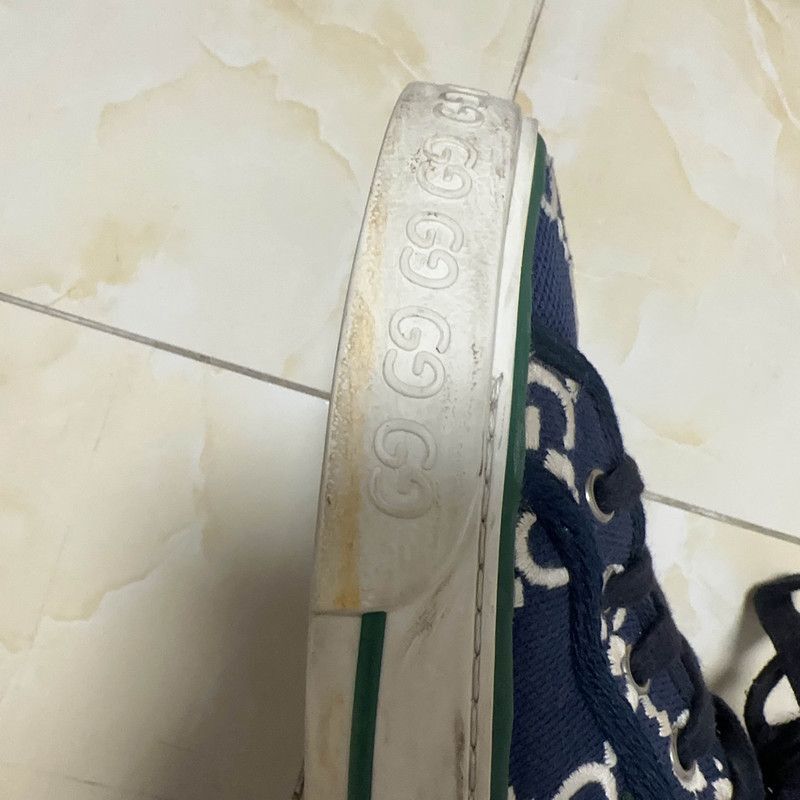 Gucci Gucci 1977 Tennis Blue Cotton Fashion Sneakers - Size US 9.5 / EU 42-43 - 7 Thumbnail