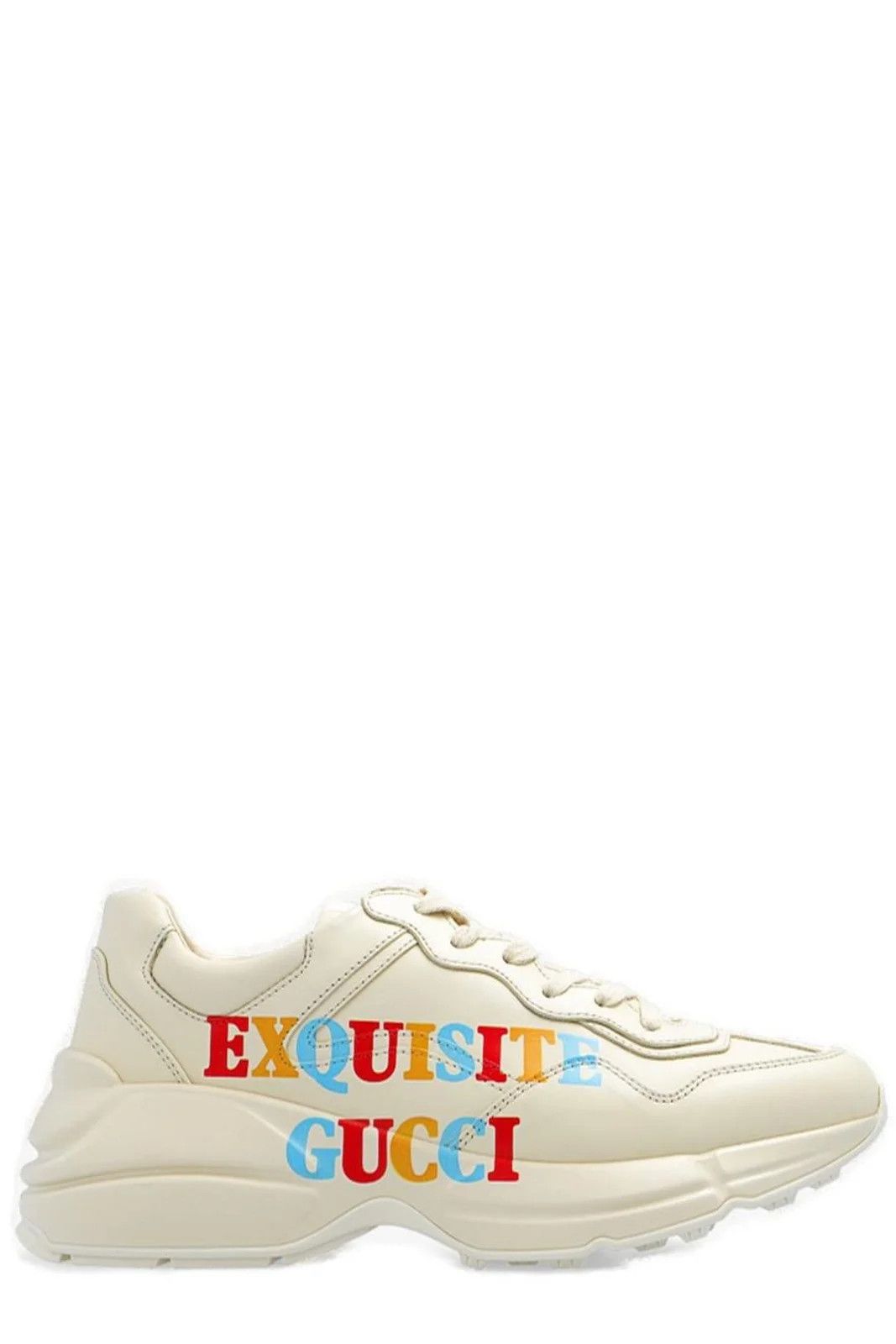 image of Gucci Rhyton Exquisite Sneakers in Beige, Men's (Size 12)