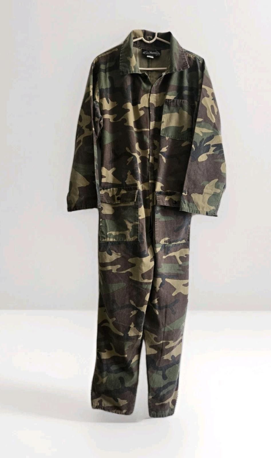 Other Vintage All Weather Outerwear Camo Coveralls Mens M USA MADE Size ONE SIZE - 1 Thumbnail