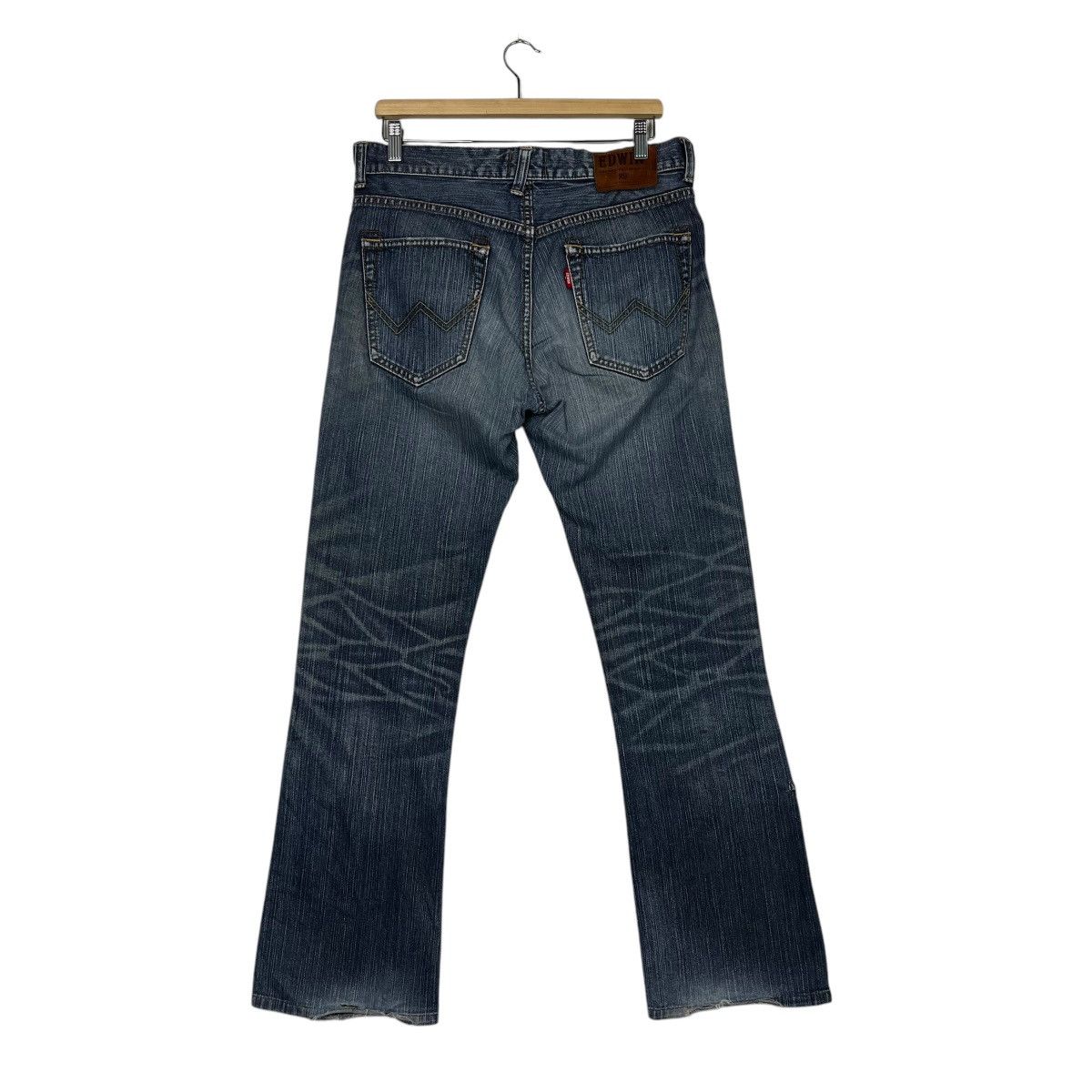 Japanese Brand Vintage Edwin Faded Denim Jeans Size 32" / US 10 / IT 46 - 7 Thumbnail