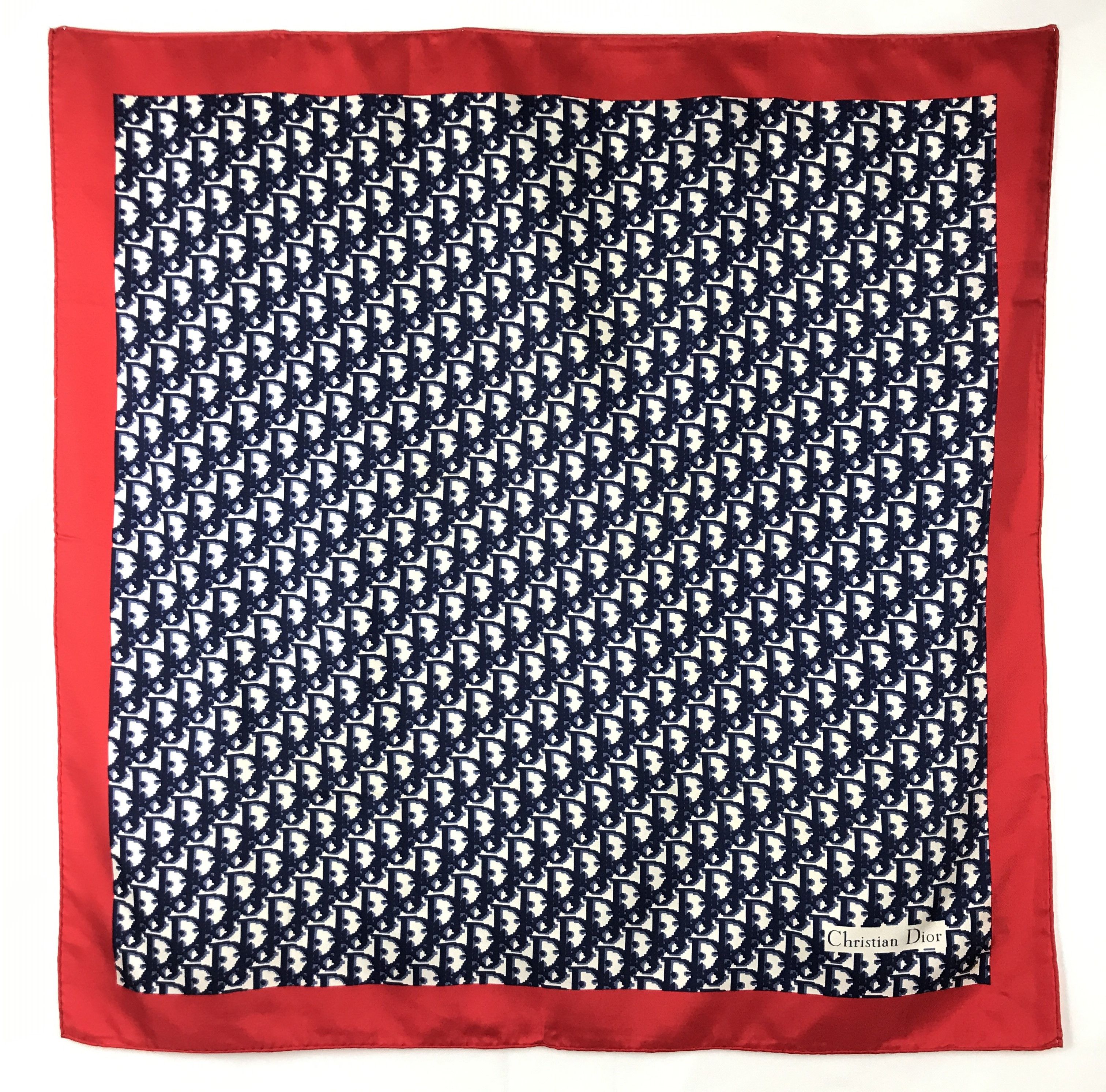 Christian Dior Monsieur Vintage Christian Dior Monogram Silk Scarf Size ONE SIZE - 1 Thumbnail
