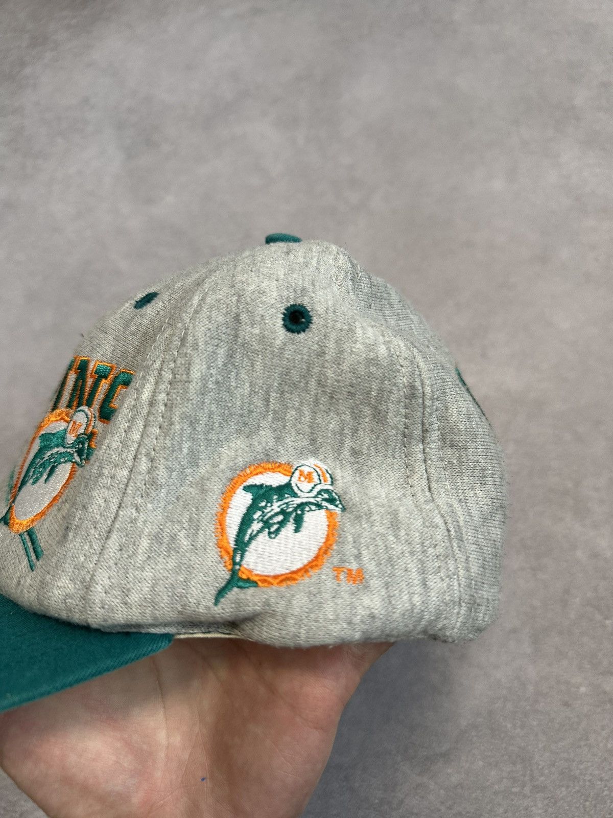 NFL Vintage Miami Dolphins 90s Retro Cap NFL Football Hat Y2K Size ONE SIZE - 3 Thumbnail