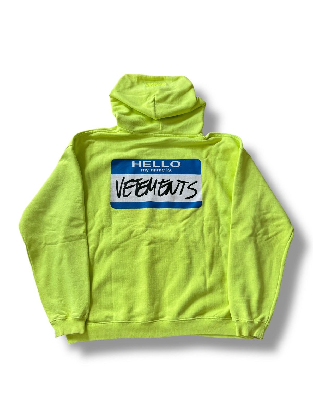 Vetements Hello My Name Is Vetements Zip Up Hoodie | Grailed