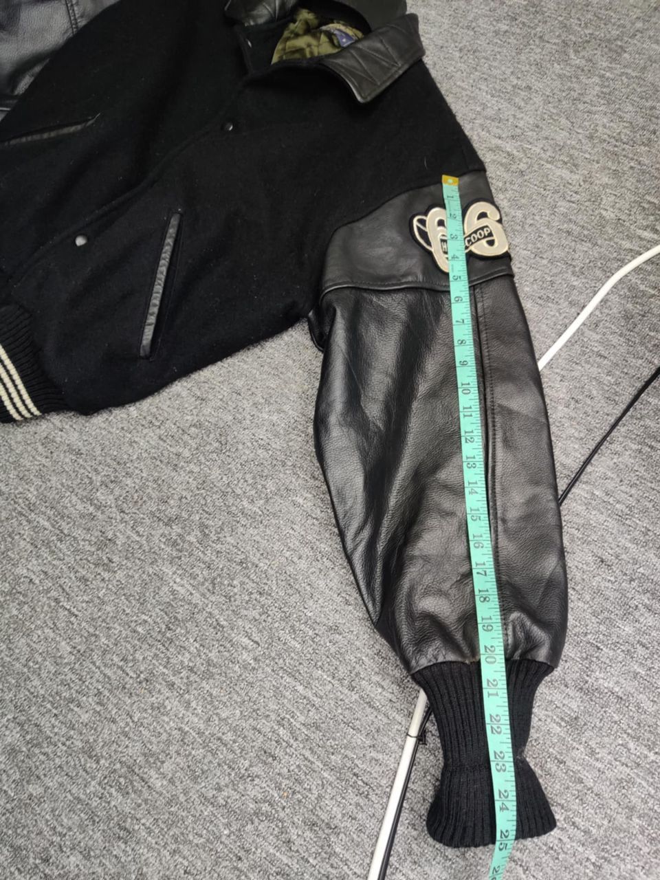 Japanese Brand Vintage 90s Hotscoop Wool Varsity Leather Jacket Size US L / EU 52-54 / 3 - 16 Thumbnail