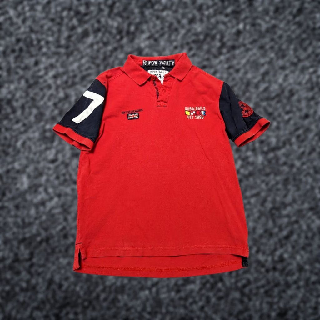Vintage QUBA SAILS X-SERIES BRITISH NAUTICAL POLO SHIRT MENS SIZE S RED Size US S / EU 44-46 / 1 - 1 Thumbnail