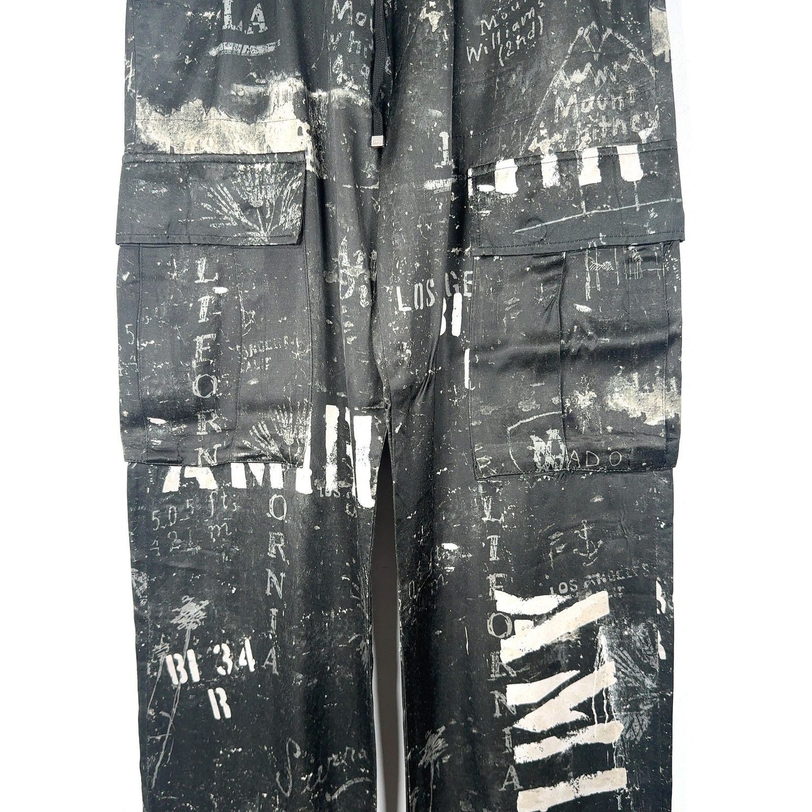 Amiri Amiri Army Stencil Silk Pants Size US 32 / EU 48 - 3 Thumbnail