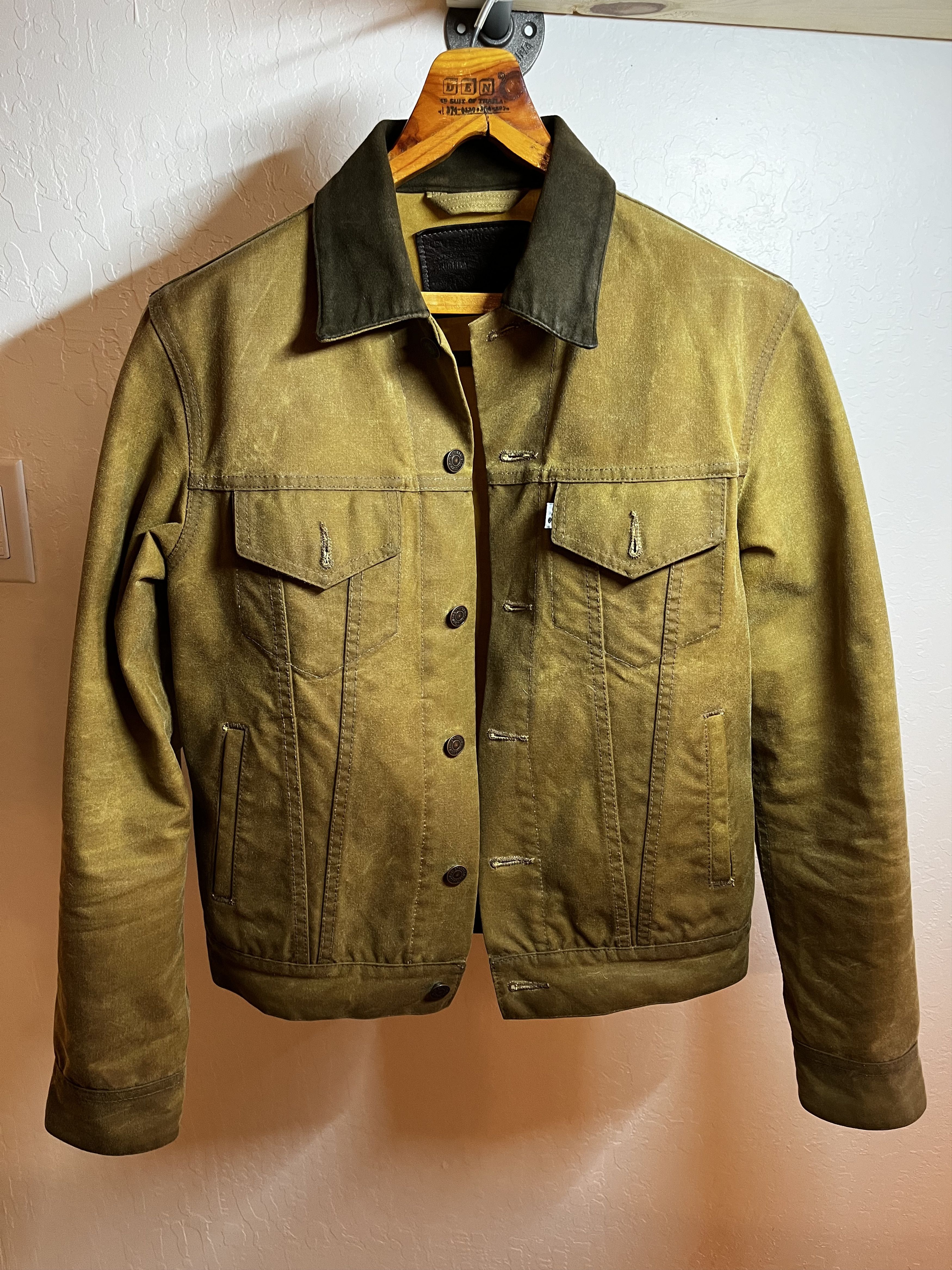 Levi's Filson x Levi's Waxed Tin Cloth Trucker Jacket Vintage Rare