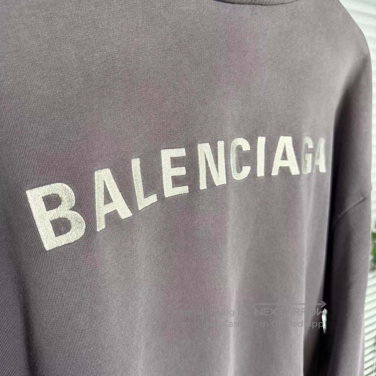 Balenciaga Purple Oversized Hoodie with Front Pocket . Size US S / EU 44-46 / 1 - 5 Thumbnail