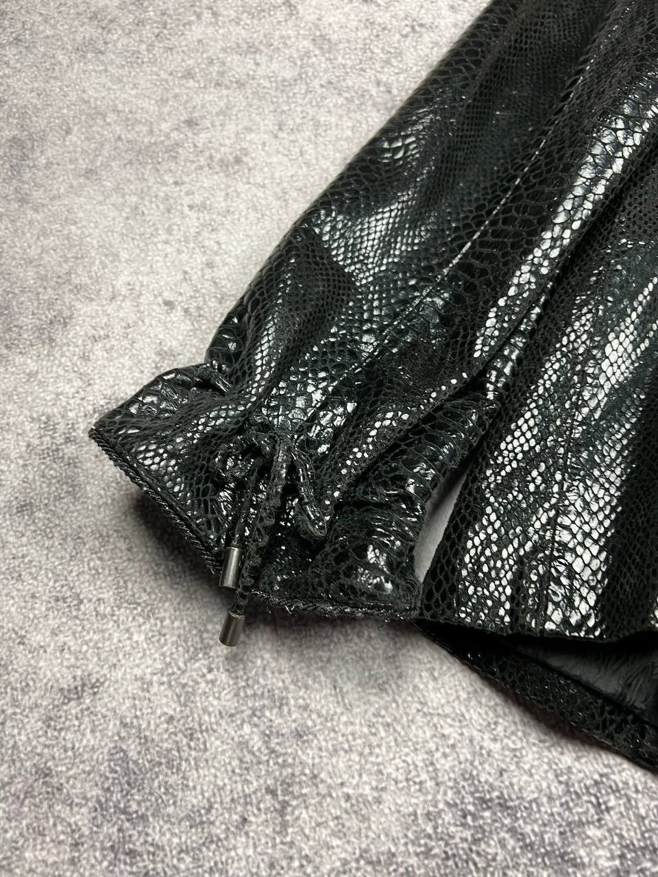 Hysteric Glamour Vintage Y2k Snakeskin Leather Lacquer Jacket Snake Print Size L / US 10 / IT 46 - 19 Thumbnail