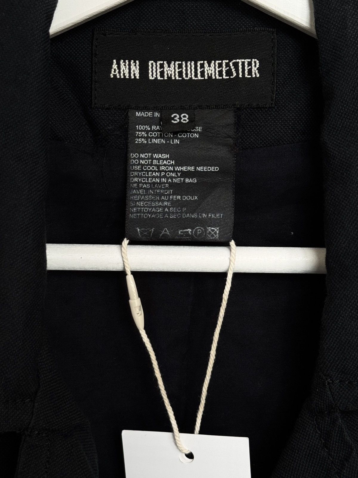Ann Demeulemeester Ann Demeulemeester SS2004 Linen Motorcycle Trench Coat Size XS / US 0-2 / IT 36-38 - 9 Thumbnail