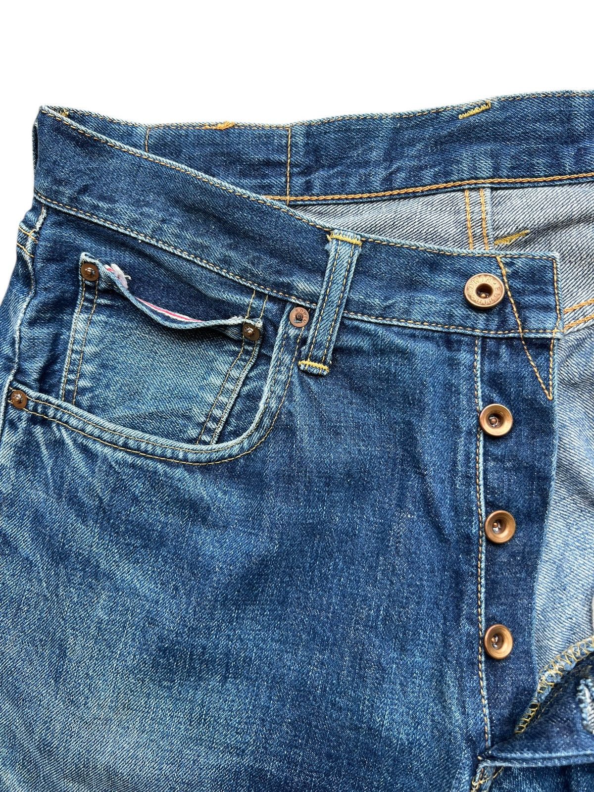 Edwin Vintage Edwin 505 Distressed Baggy Denim Jeans 33x30 Size US 33 - 9 Thumbnail