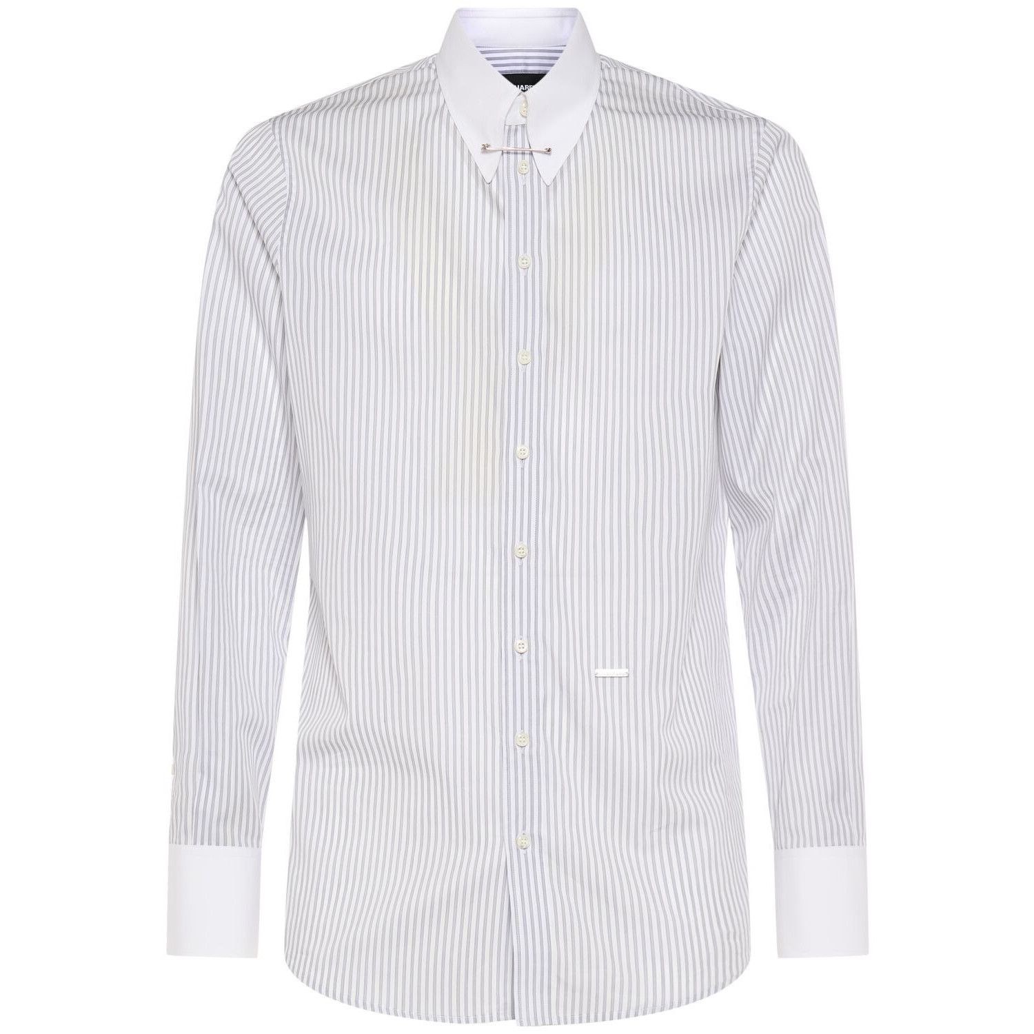 Dsquared2 DSQUARED2 White Striped Shirt New & Authentic (Men's size:S; Size US S / EU 44-46 / 1 - 1 Thumbnail