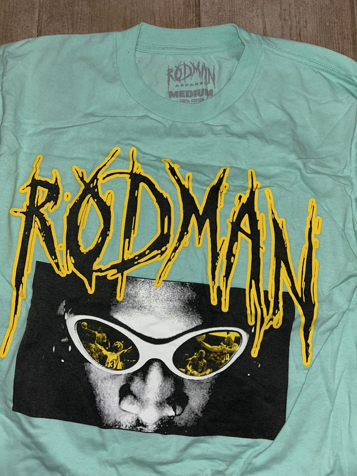 Pacsun Dennis Rodman Long-Sleeve, Turquoise/Yellow Size US M / EU 48-50 / 2 - 3 Thumbnail