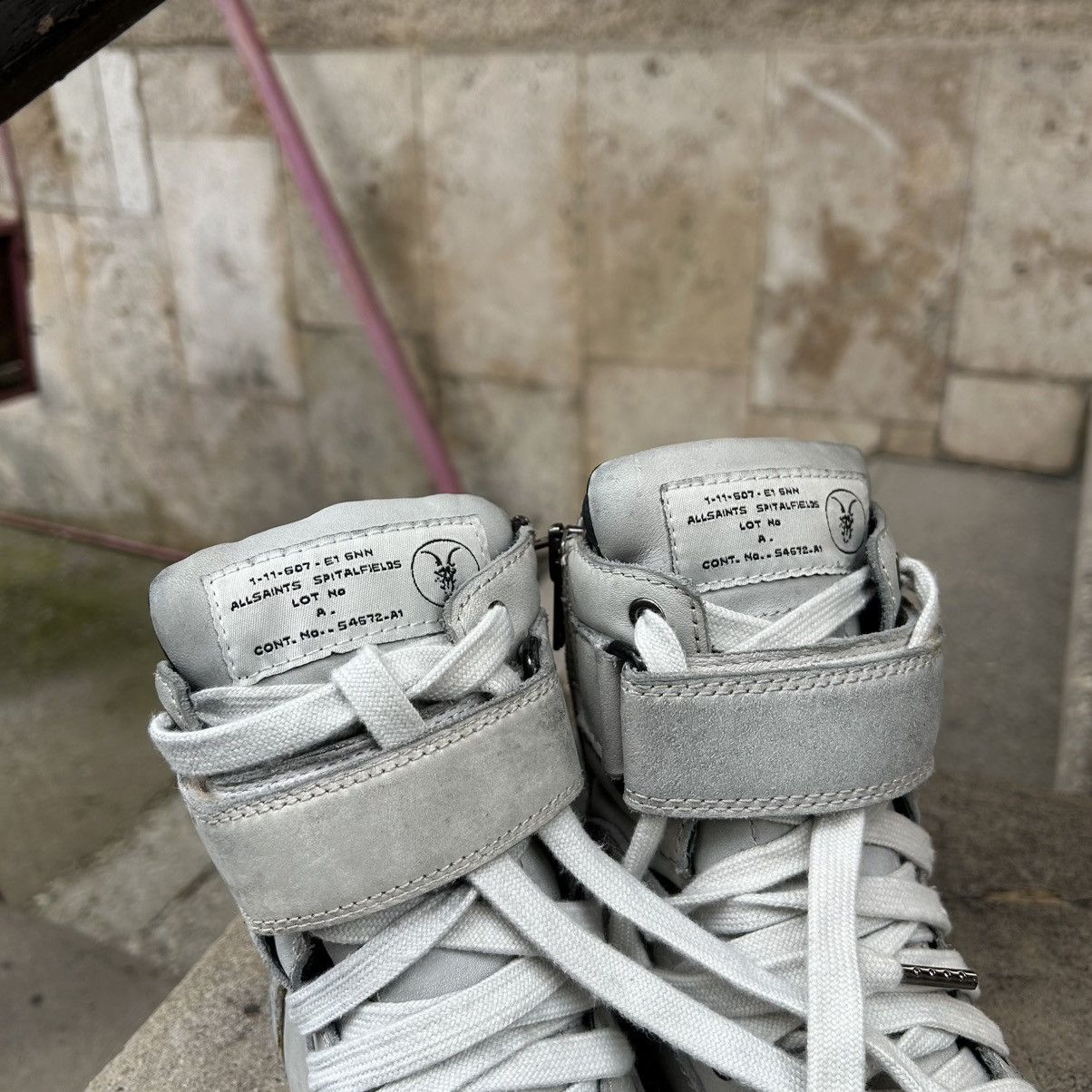 Allsaints Allsaints Geo Hi Top Sneakers Size US 6 / EU 39 - 12 Thumbnail
