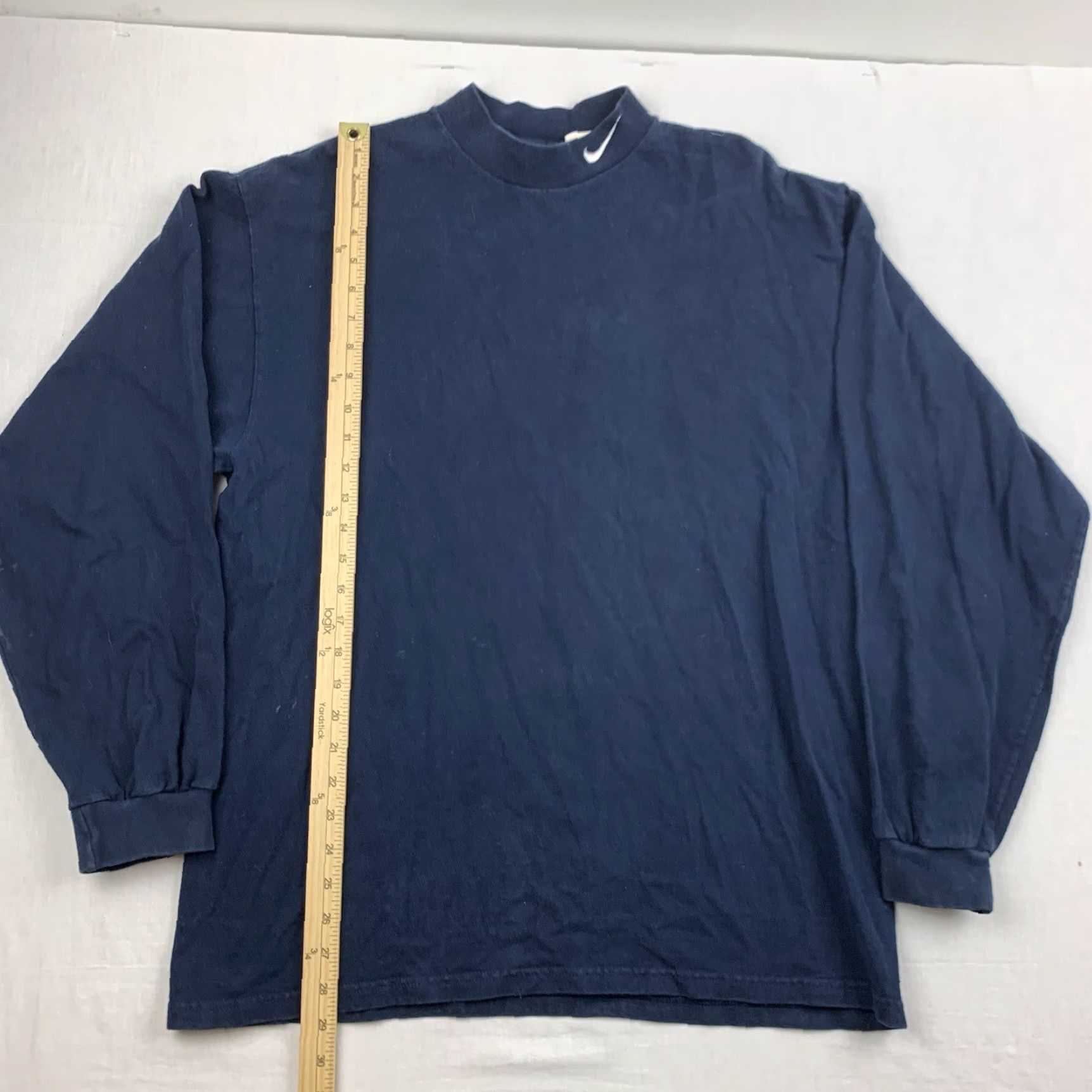 Nike VINTAGE Nike Golf Shirt Adult Large Blue Mock Neck Long Sleeve Mens L Nike Golf Sports Y2K 90s Shirt Size US L / EU 52-54 / 3 - 6 Thumbnail