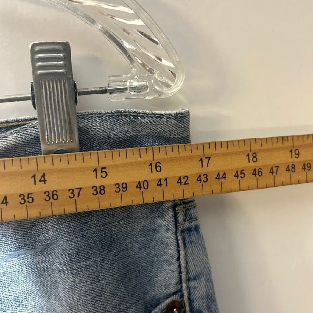 Levi's Levi's 505 Taper Leg Straight Light Blue Washed Denim Jeans 34x30 Mens Size 34 Regular Blue Straight 505 Jeans Men Size US 34 / EU 50 - 5 Thumbnail
