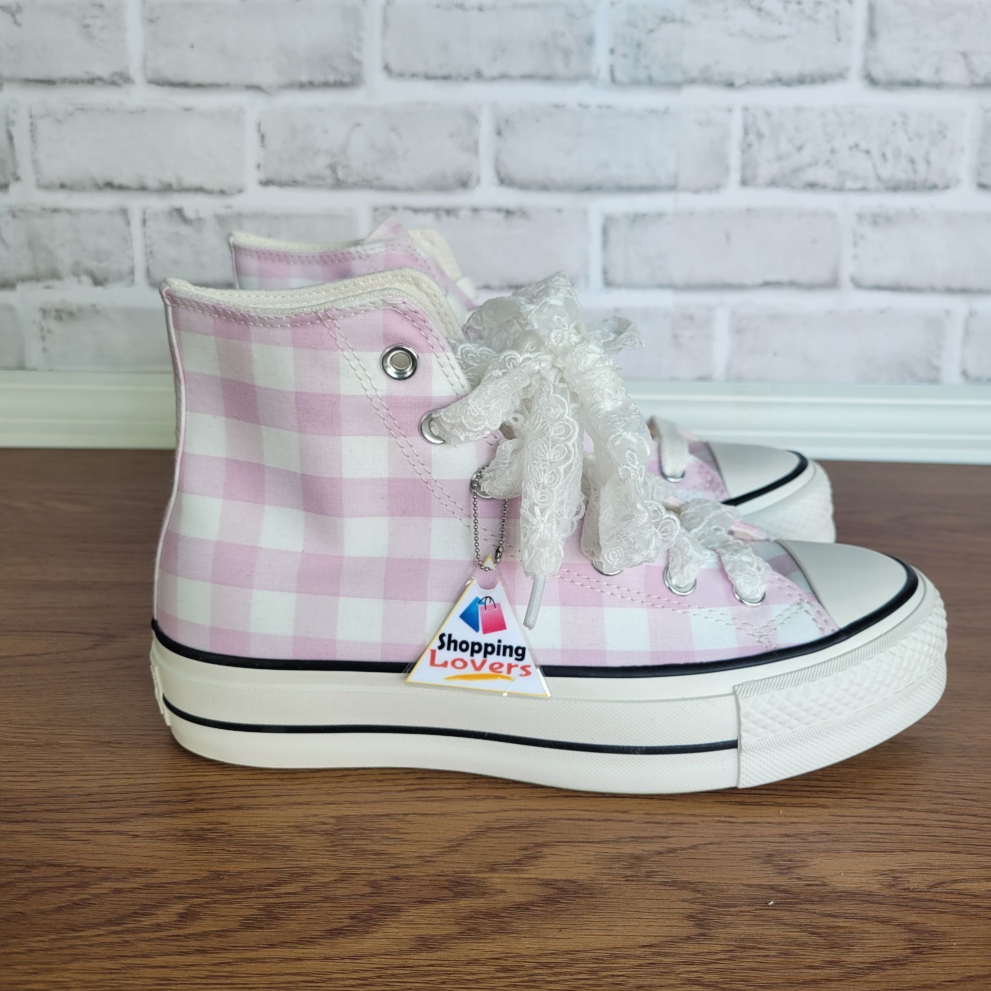 Converse Converse Chuck Taylor Lift Platform Gingham 7.5 Women Shoes Size US 7.5 / IT 37.5 - 13 Thumbnail