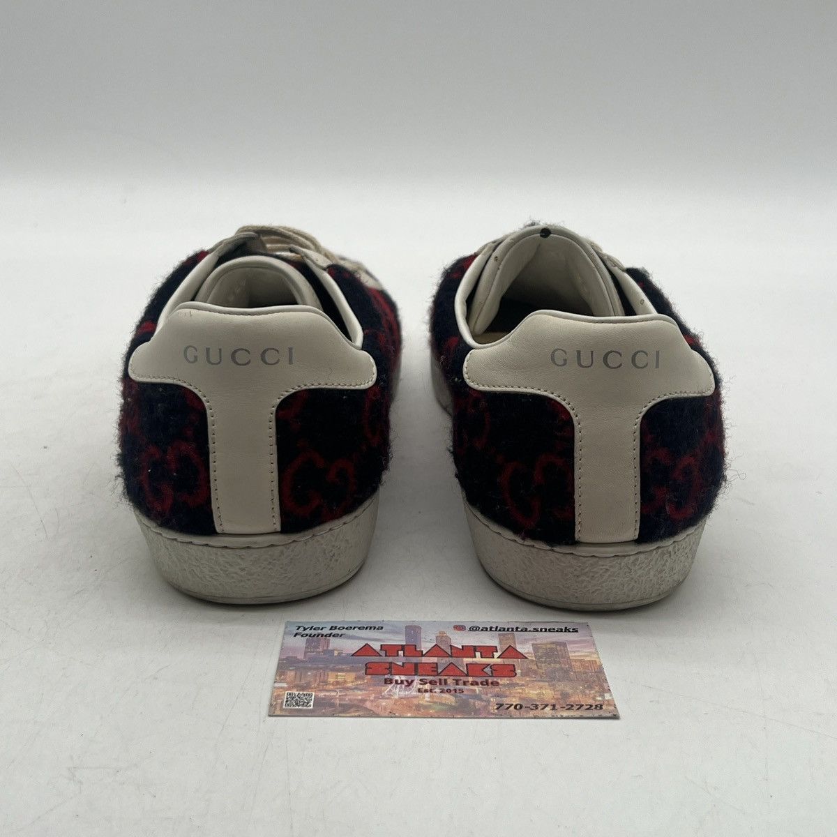 Gucci GUCCI GG TERRY CLOTH MONOGRAM VELVET SNEAKERS Size US 7 / EU 40 - 3 Thumbnail
