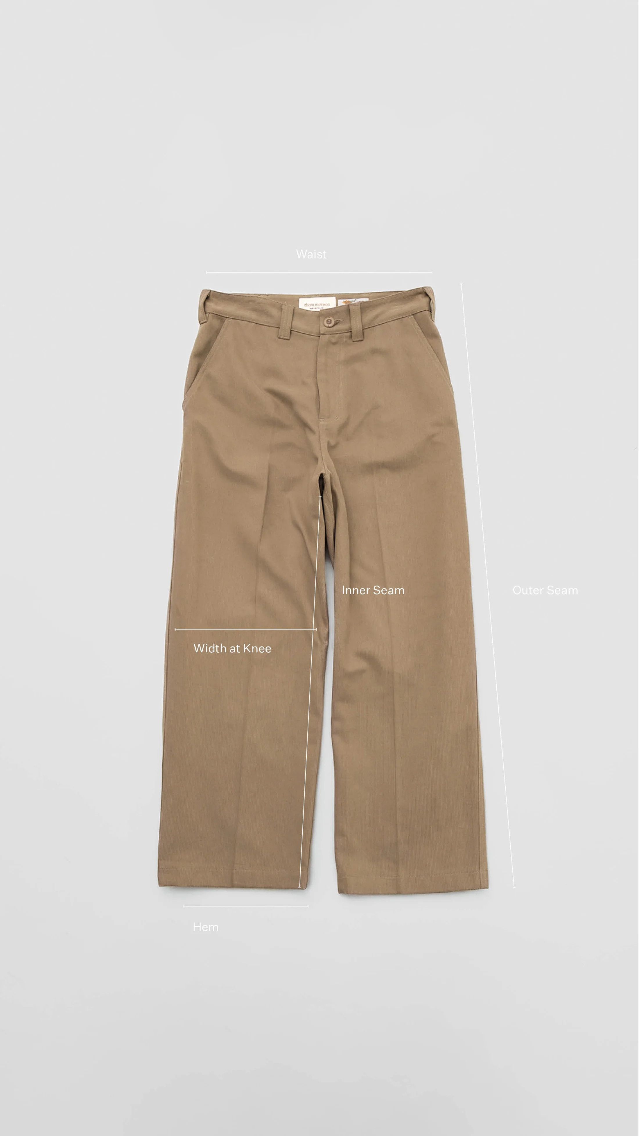 Other 💚 Thom Morison Wide Bedford Pant Fawn Small NEW Size US 32 / EU 48 - 19 Thumbnail