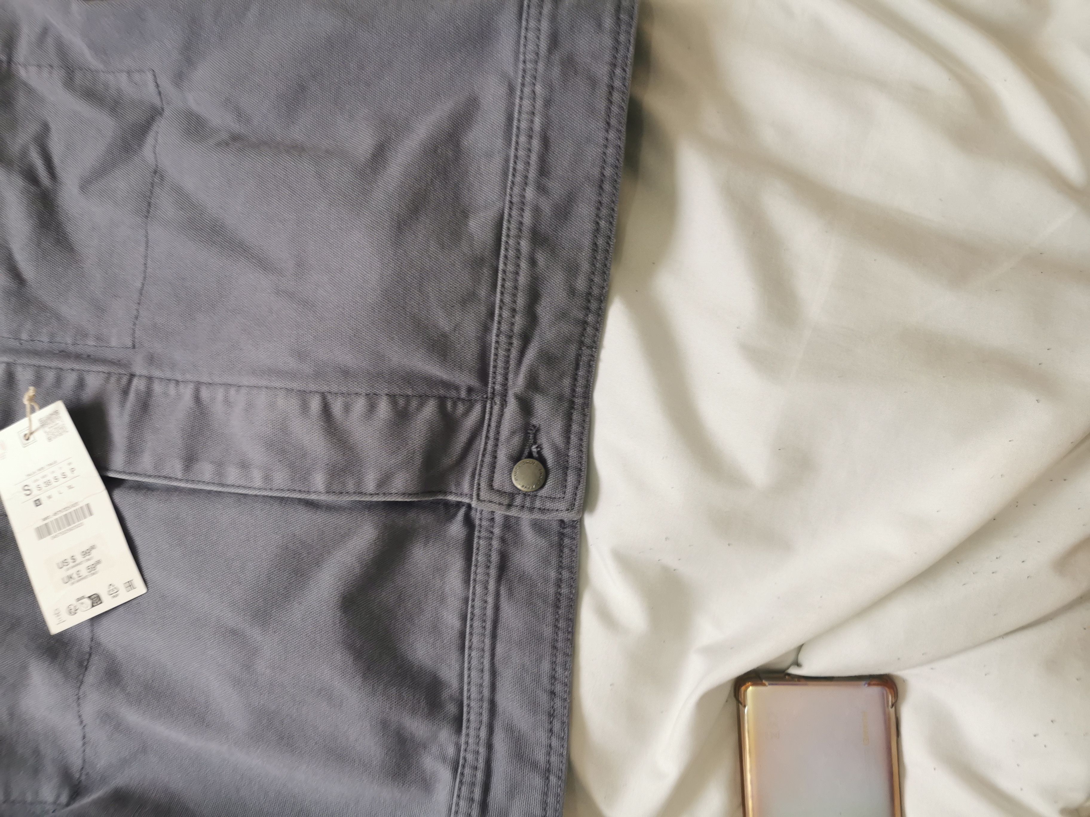 Zara Zara boxi fit blue Washed jacket and brsnd ne Size US S / EU 44-46 / 1 - 7 Thumbnail