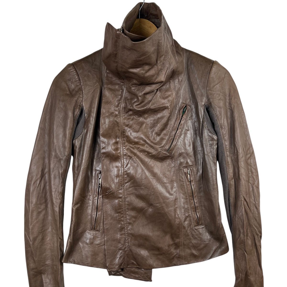 Rick Owens 🔥 RICK OWENS HYBRID LEATHER BOHO MOTORCYCLE JACKET Size M / US 6-8 / IT 42-44 - 9 Thumbnail