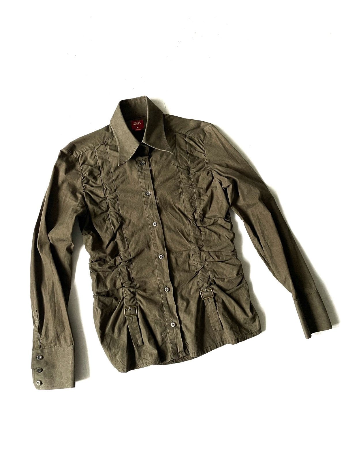 Miss Sixty × Vintage Miss Sixty Avant-Garde Shirt Size M Made In Italy Olive Size M / US 6-8 / IT 42-44 - 1 Thumbnail