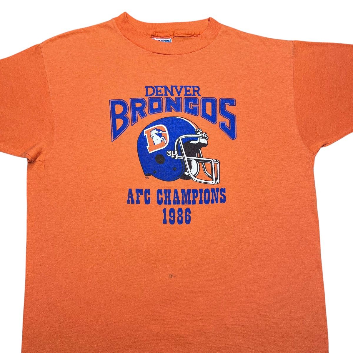 NFL × Vintage Vintage 1986 NFL Denver Broncos AFC Champions Spell Out Tee Size US L / EU 52-54 / 3 - 5 Thumbnail