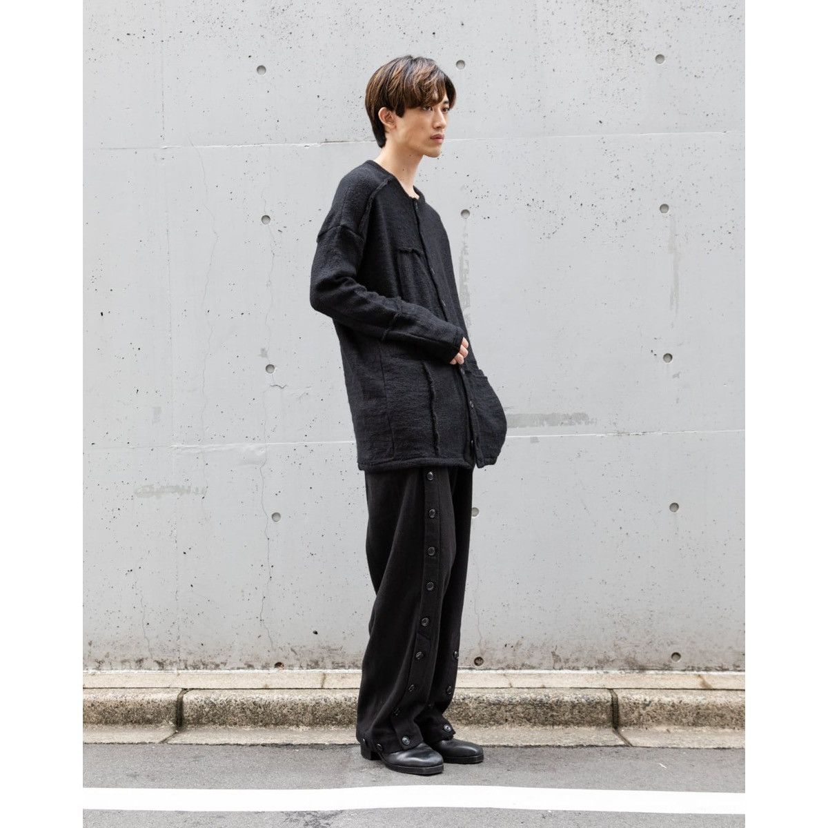 Archivio J.M. Ribot Klasica Sabron Patch Worked Loose Cardigan Wool Japan Size US M / EU 48-50 / 2 - 10 Thumbnail