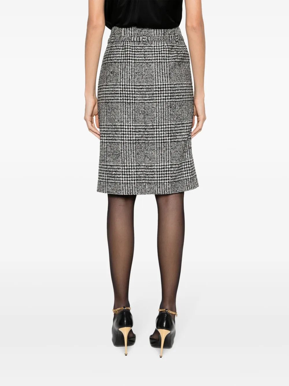 Tom Ford o1y0226 Midi Skirt in Gray/White Size 28" / US 6 / IT 42 - 4 Thumbnail