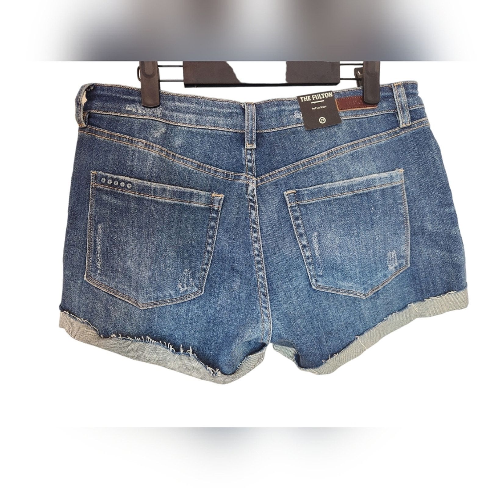BLANKNYC NWT BlankNYC Fulton Roll Up denim shorts 29 Size 29" - 6 Thumbnail