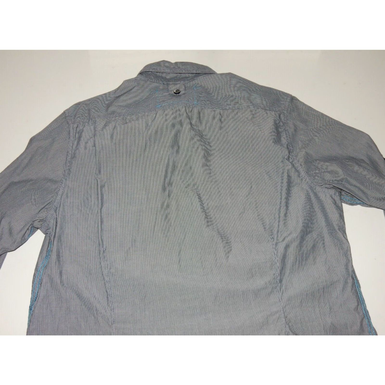 Orvis Vintage DKNY Men's Blue Cotton Button-Up Shirt Size M Size US M / EU 48-50 / 2 - 4 Thumbnail