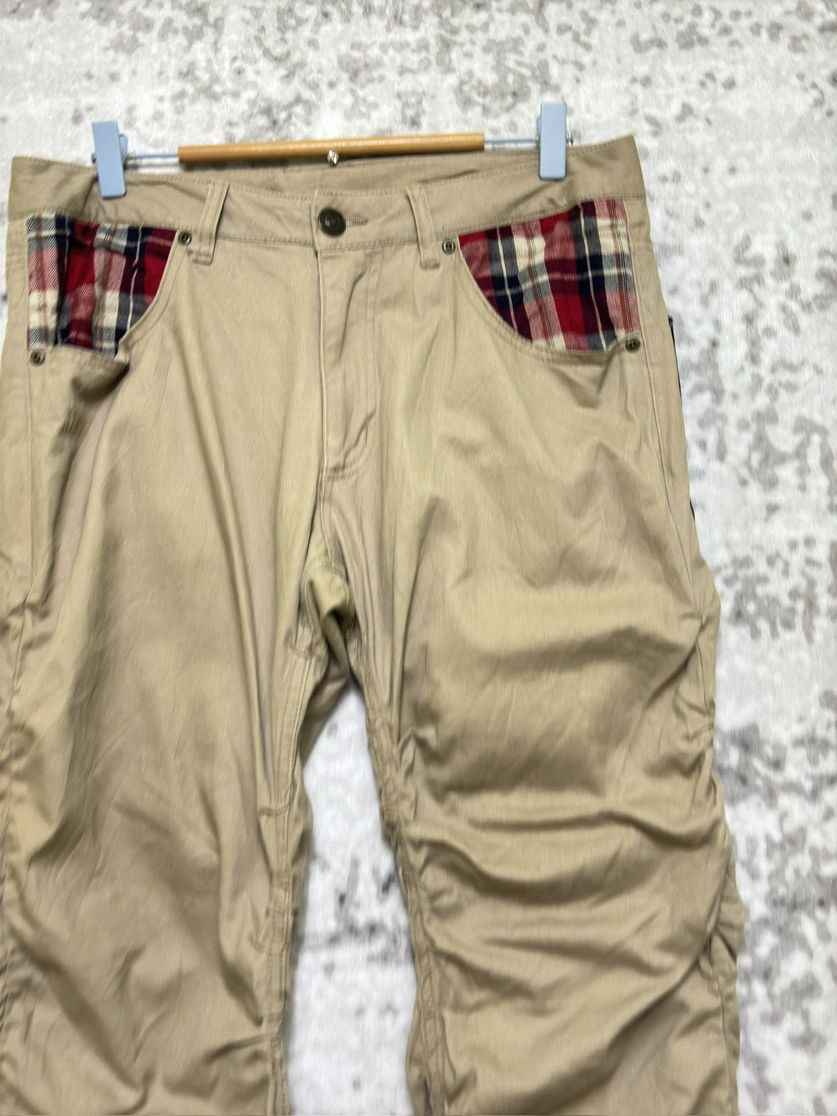 If Six Was Nine Y2k Unbranded Stacked Pant Tartan Design Size US 32 / EU 48 - 5 Thumbnail