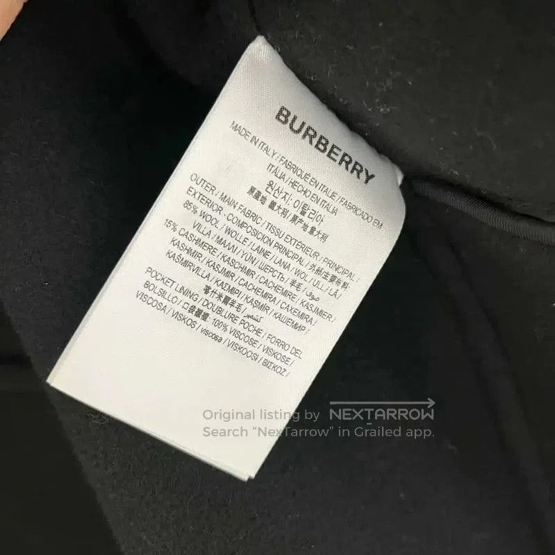 Burberry Burberry Women's Black Wool Mid-Length Coat. Size L / US 10 / IT 46 - 5 Thumbnail