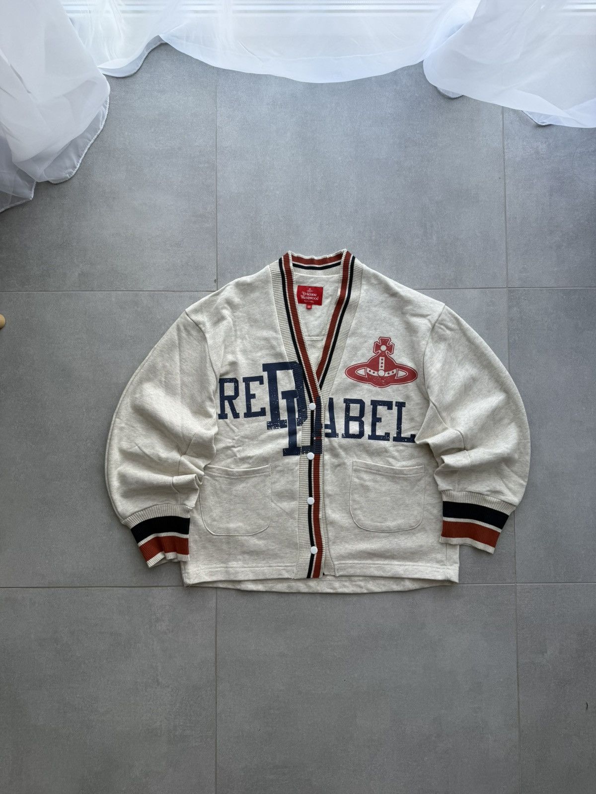 Pre-owned Vivienne Westwood Red Label Cardigan Baggy Opium Y2k In Multi