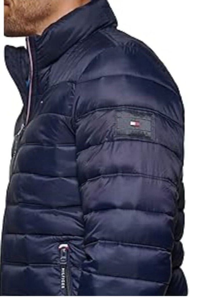 Tommy Hilfiger Tommy Hilfiger Puffer Jacket Blue Red Zip Snap Fleece Lined Size US S / EU 44-46 / 1 - 4 Thumbnail