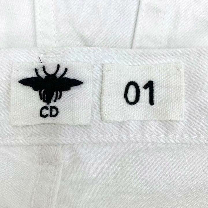 Dior Christian Dior White Distressed Cotton Jeans Size US 32 / EU 48 - 5 Thumbnail