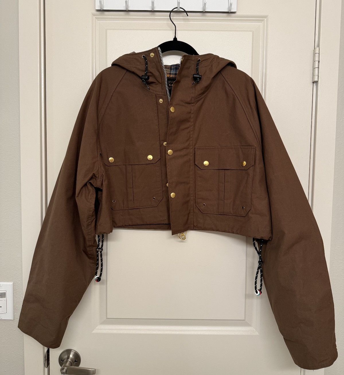 Kapital Kapital Womens ‘Cropped Canvas Bomber’ Jacket Size M / US 6-8 / IT 42-44 - 2 Thumbnail