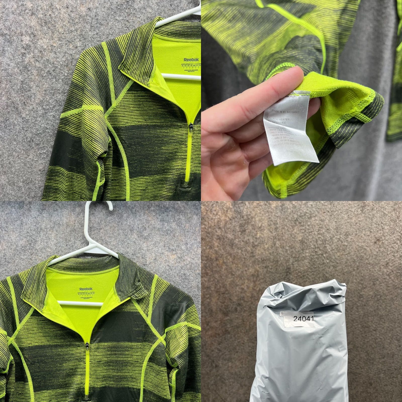Reebok Reebok Sweatshirt Women Small Green Polyester Knit Pullover Long Sleeve Size S / US 4 / IT 40 - 8 Thumbnail