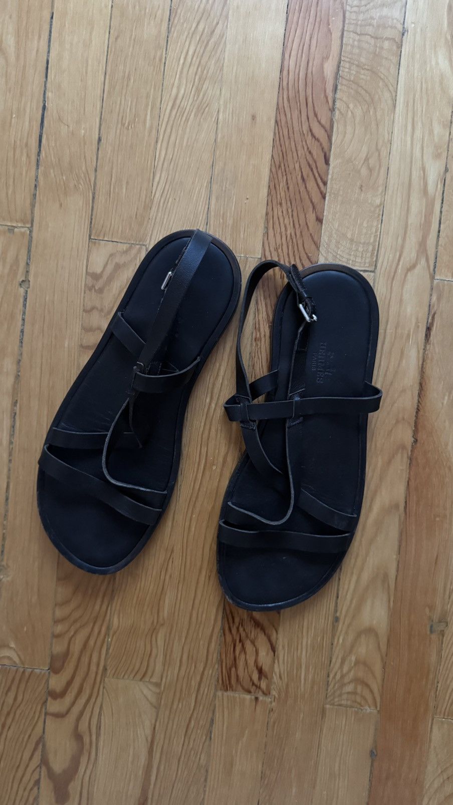 Hermès leather roman sandals