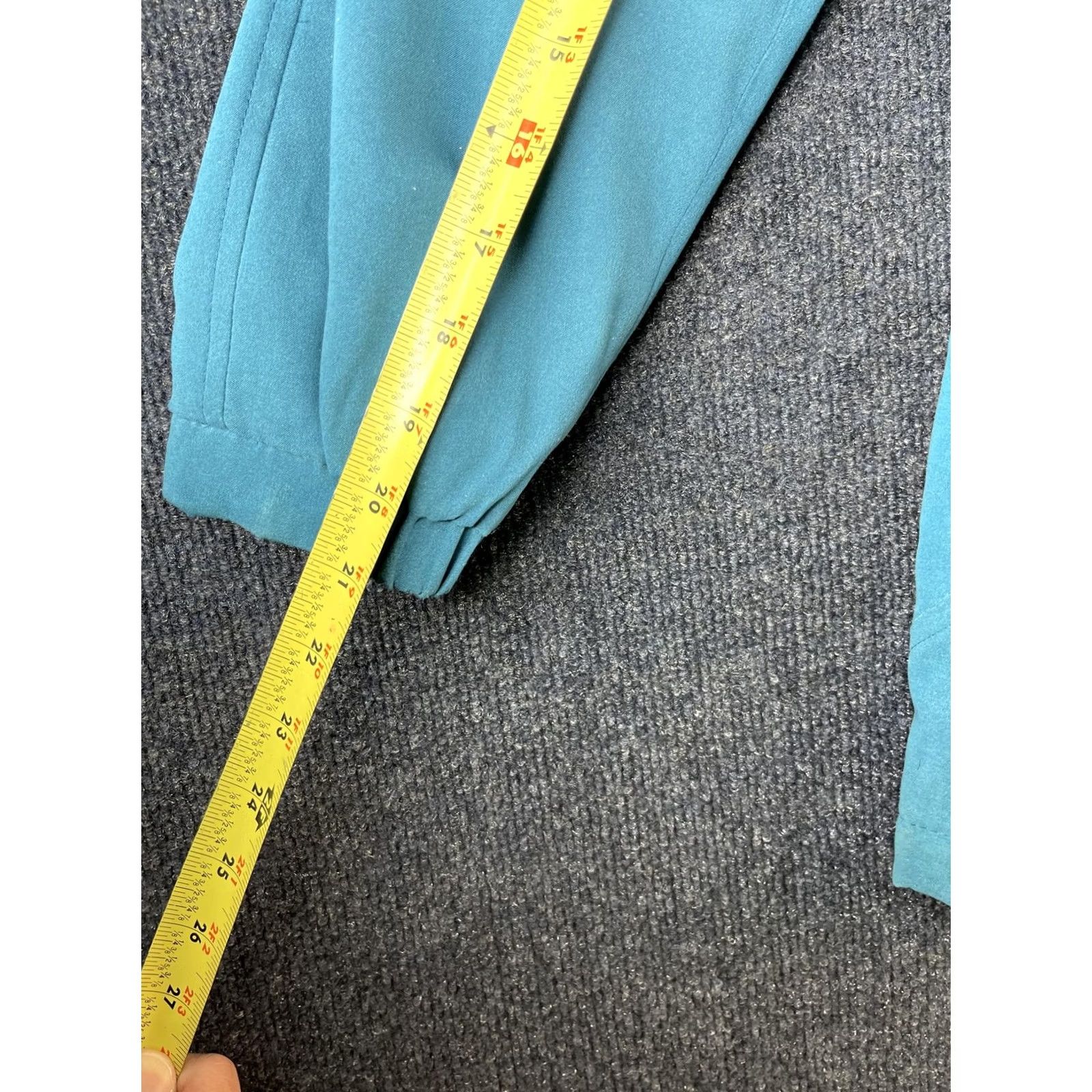 London Fog VINTAGE London Fog Coat Womens M Teal Blue Floral Lined Zip Front Pockets Mid-Length Winter Casual Mens Womens Boys Girls Size M / US 6-8 / IT 42-44 - 5 Thumbnail