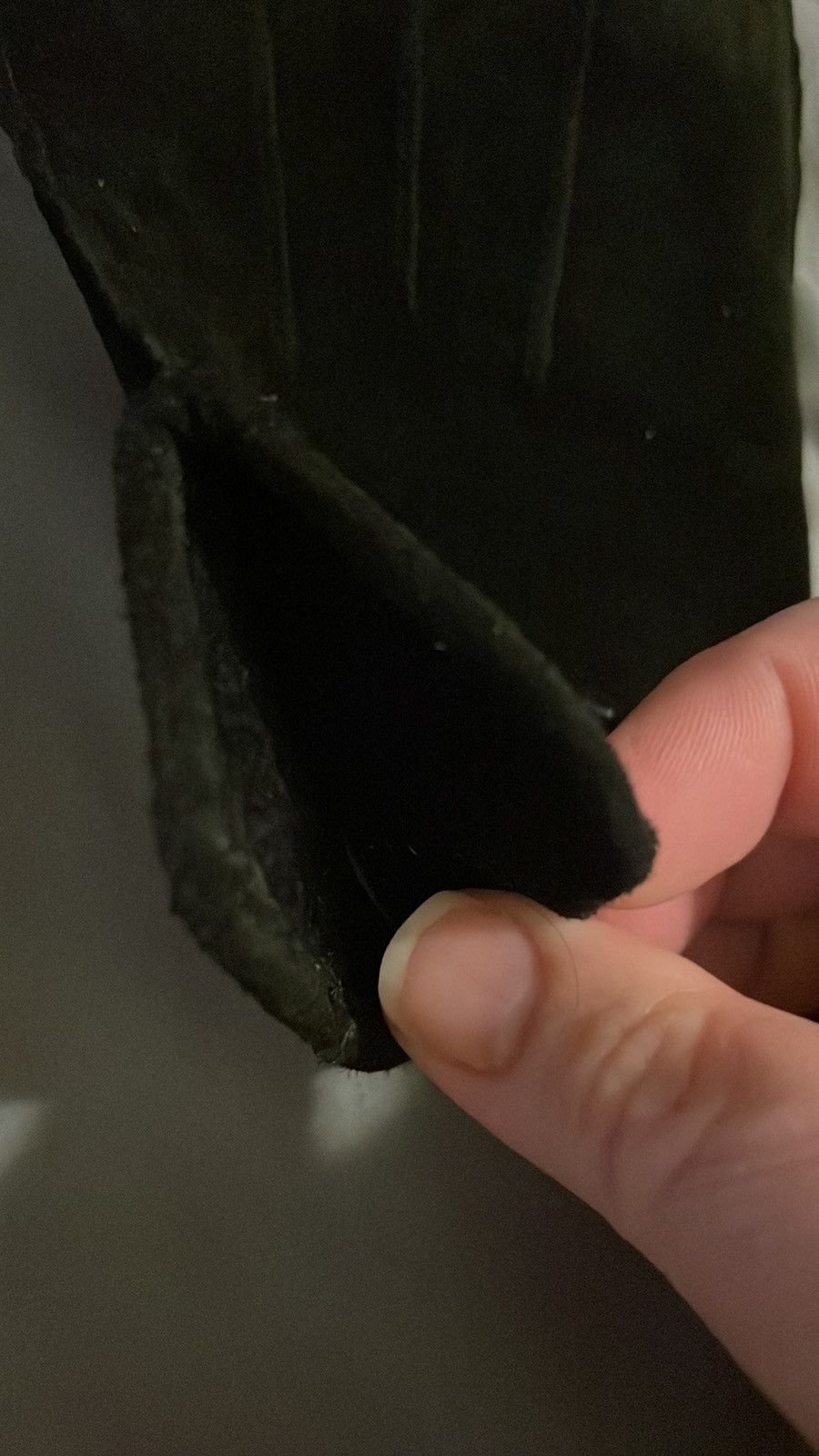 Vintage Vintage black suede gloves with fleece lining, L, EUC Size ONE SIZE - 4 Thumbnail