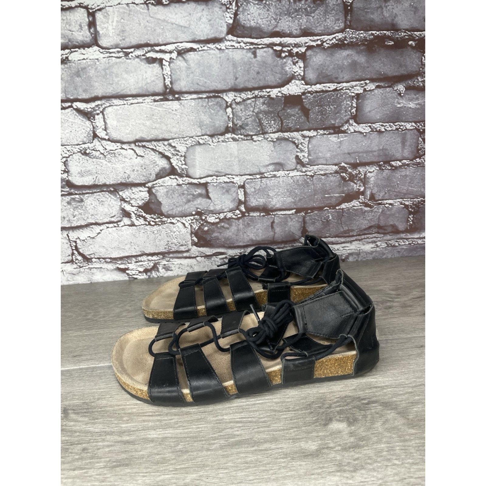 Loeffler Randall Loeffler Randall Black Leather Pascal Gladiator Strappy Sand Size US 7.5 / IT 37.5 - 15 Thumbnail