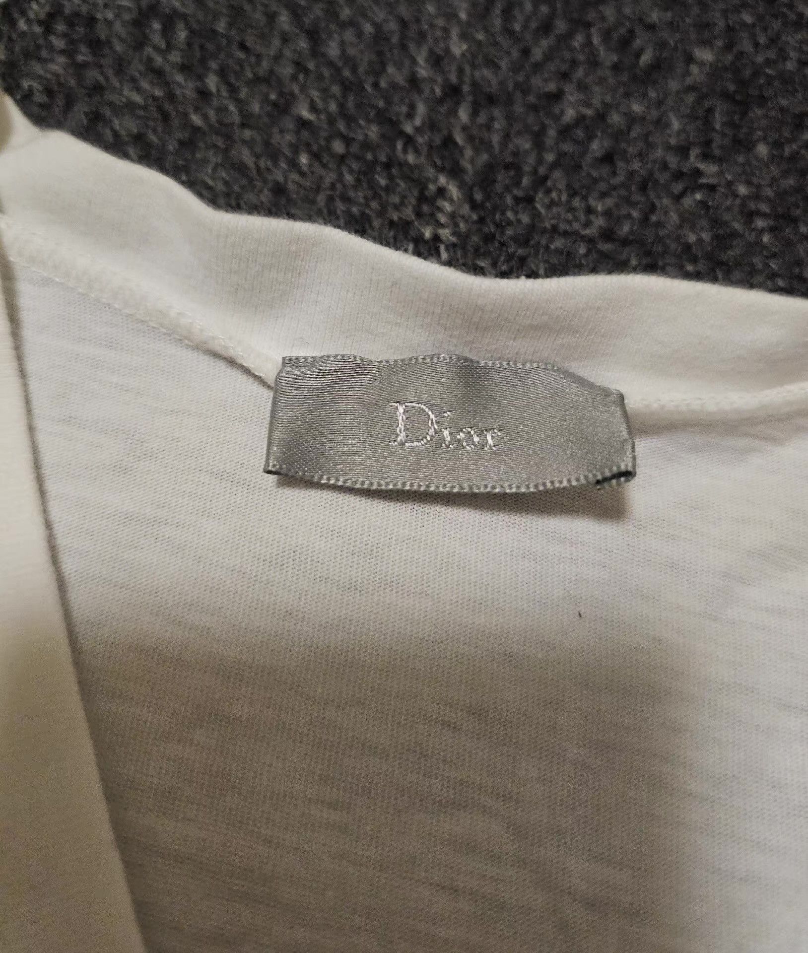 Dior Dior White V-neck Short Sleeve T-shirt Q4 Size US S / EU 44-46 / 1 - 2 Thumbnail