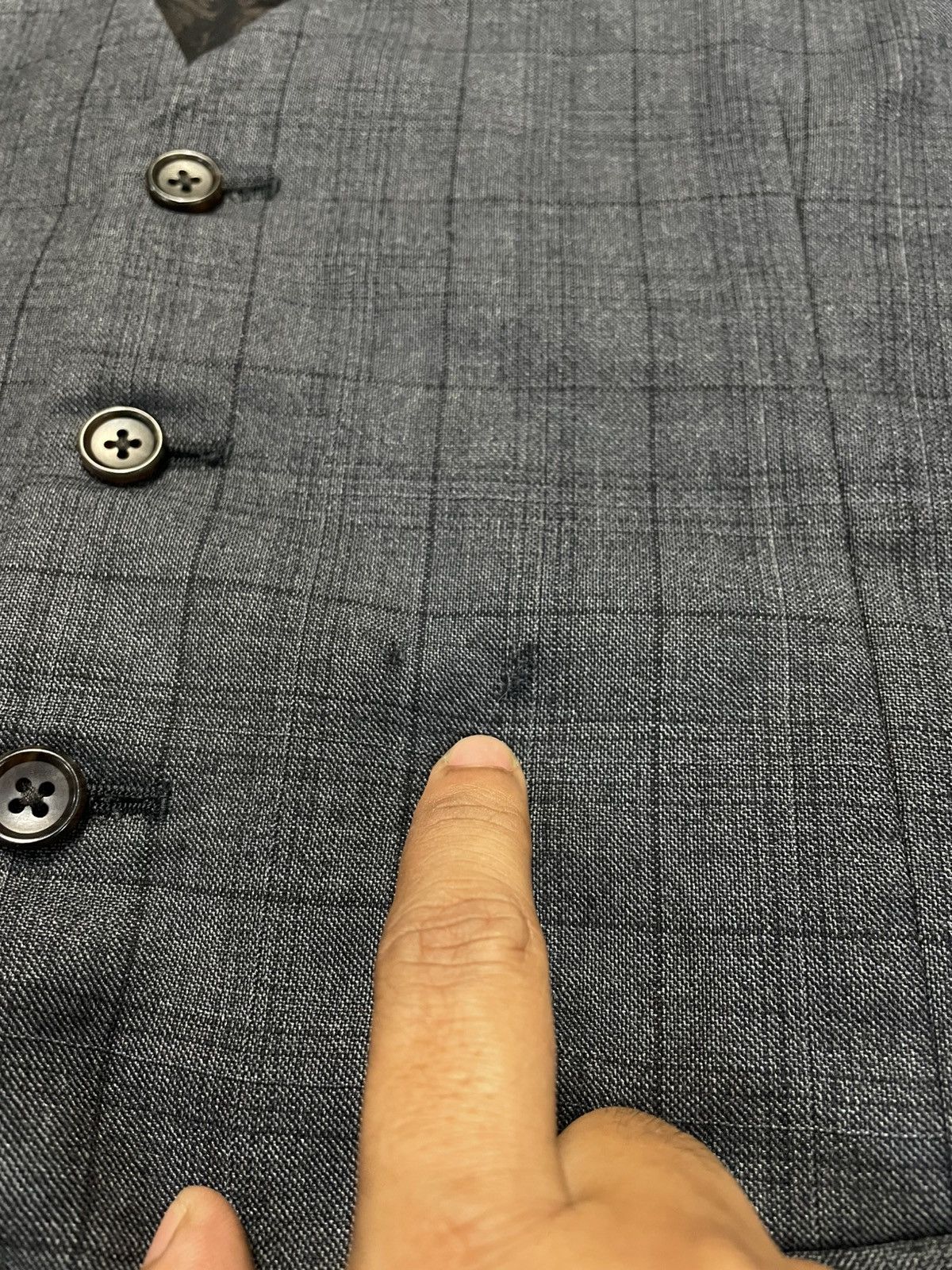 Comme Ca Ism Comme Ca Men Loro Piana Fabric Wool Waistcoat Size 40L - 4 Thumbnail
