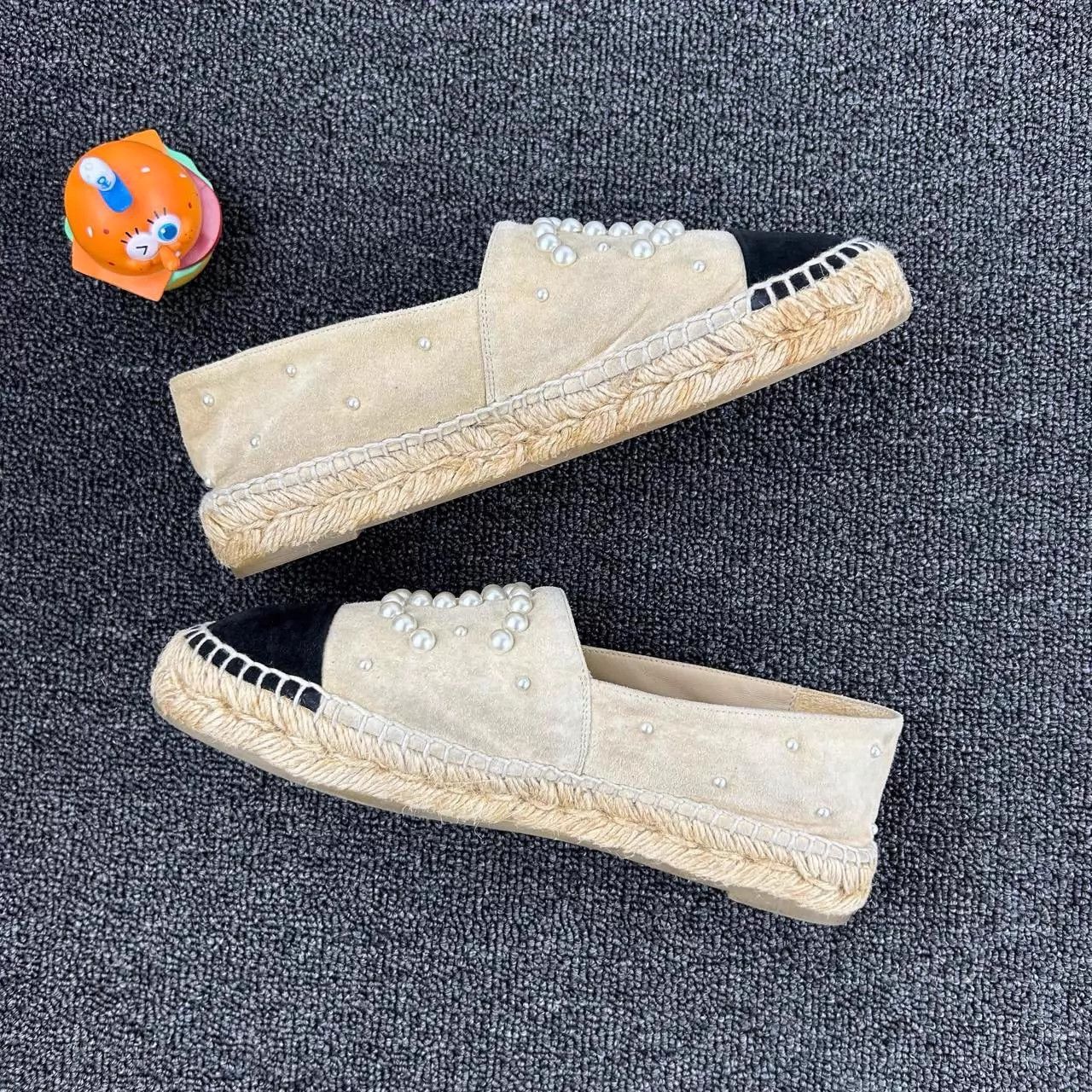 Chanel Chanel Beige CC Pearl Fisherman Shoes 36 Size US 5.5 / IT 35.5 - 3 Thumbnail