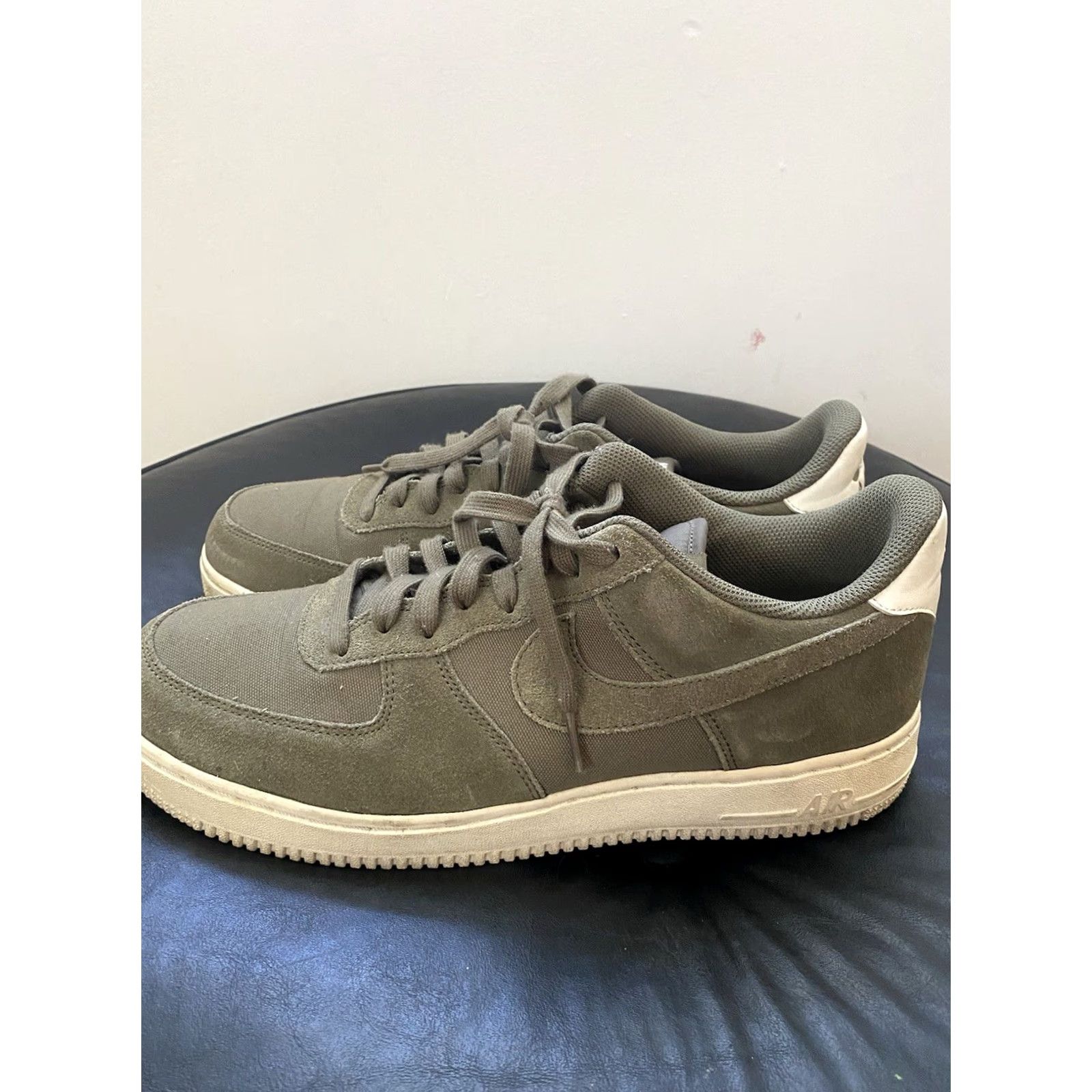 Nike Nike Air Force 1 Suede Size 11.5 Medium Olive Sail AR0265-200 Men Shoes Size US 12 / EU 45 - 4 Thumbnail