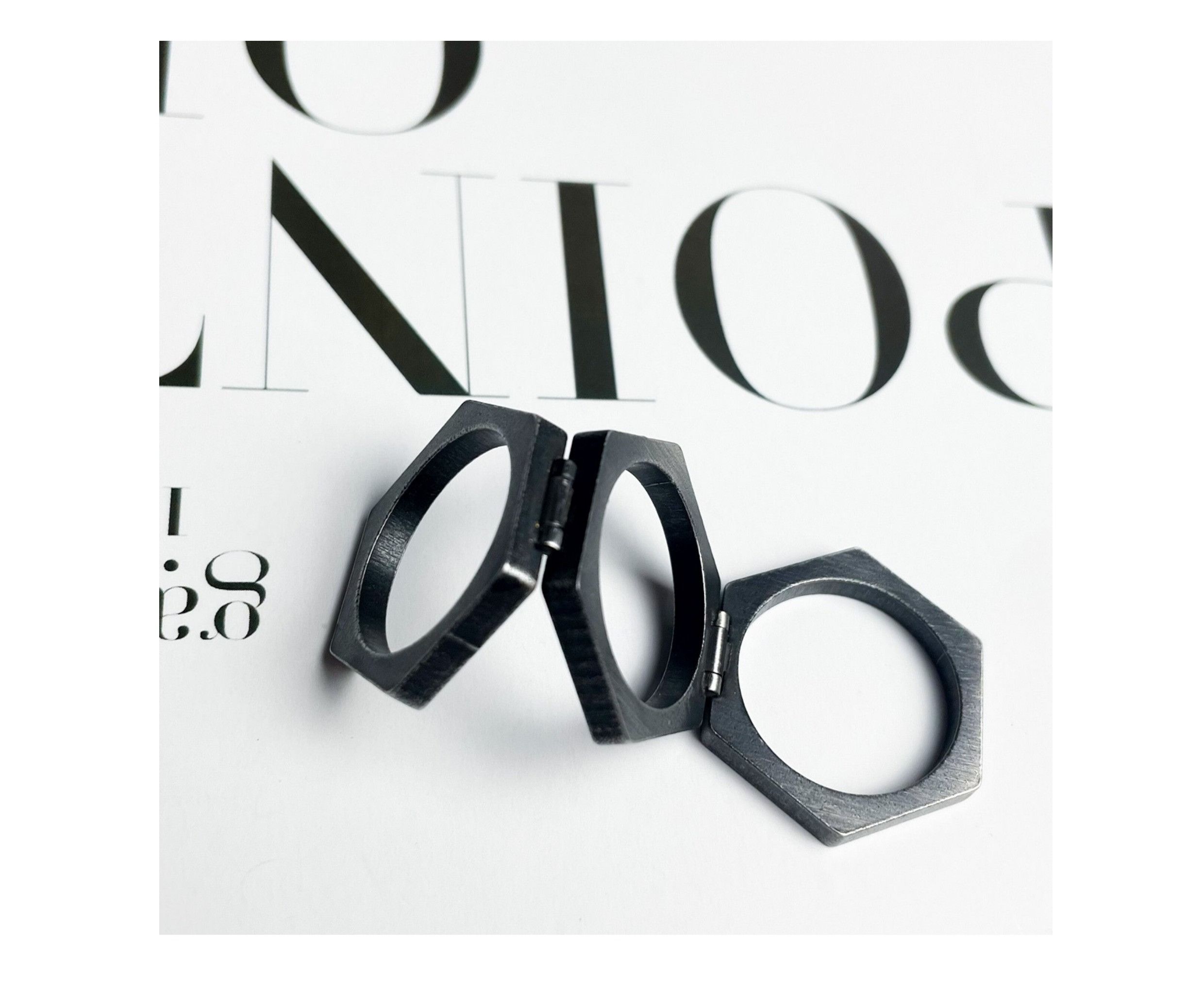 Jewelry Rare Jewelry Rings Open Size Chrome Ring (Size 7-13) Size ONE SIZE - 3 Thumbnail