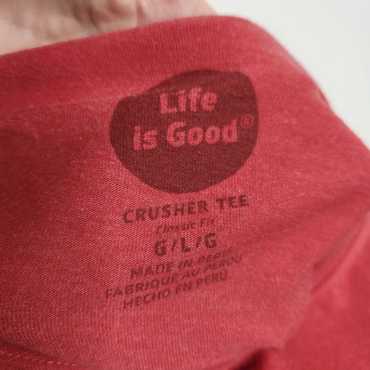 Life is Good Life is Good Shirt Unisex Adults Large Long Sleeve Life is Good Take A Hike Red Size US L / EU 52-54 / 3 - 3 Thumbnail