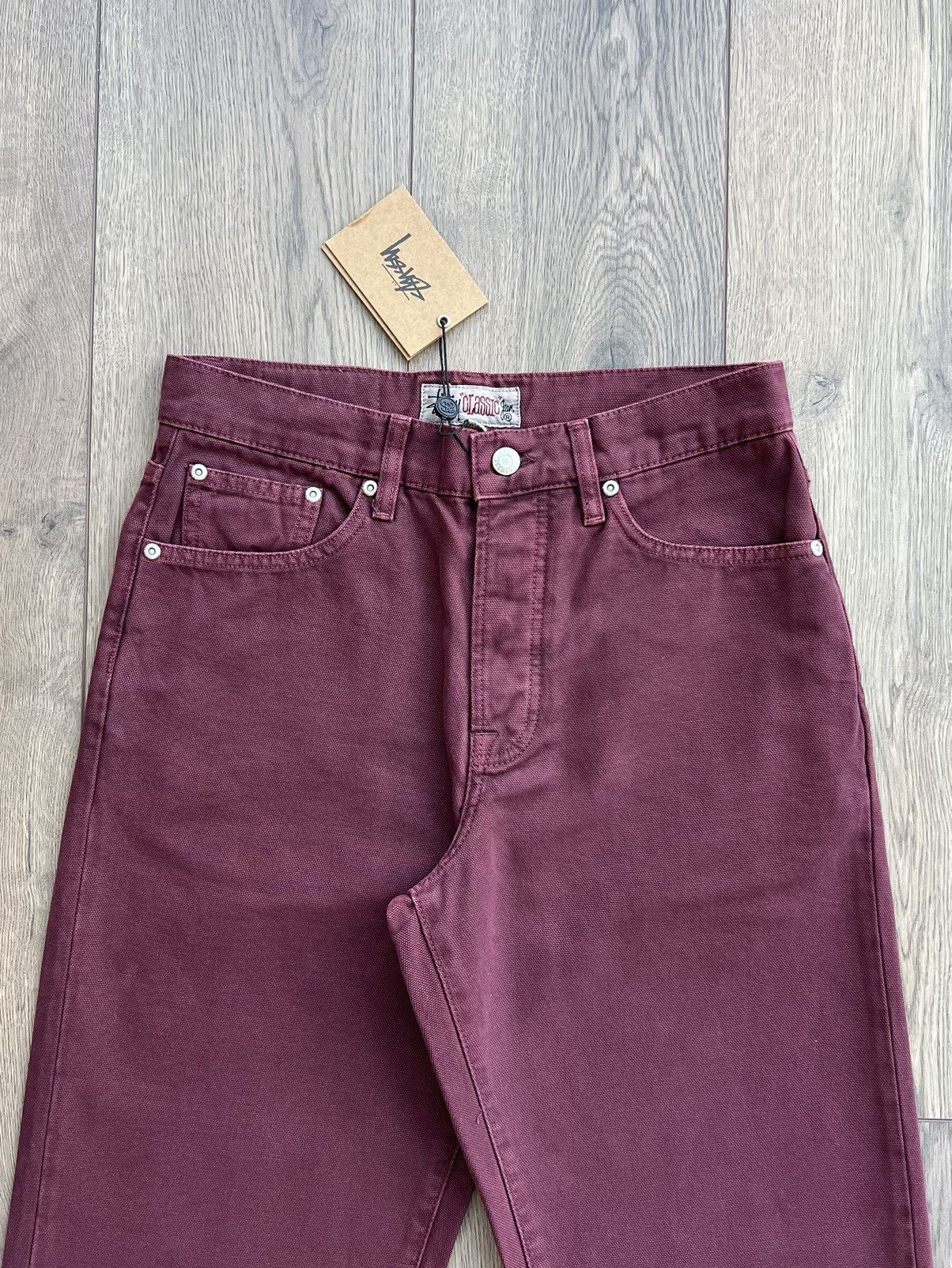 Stussy Stussy Classic Jean Washed Canvas Wine 30 Size US 30 / EU 46 - 3 Thumbnail